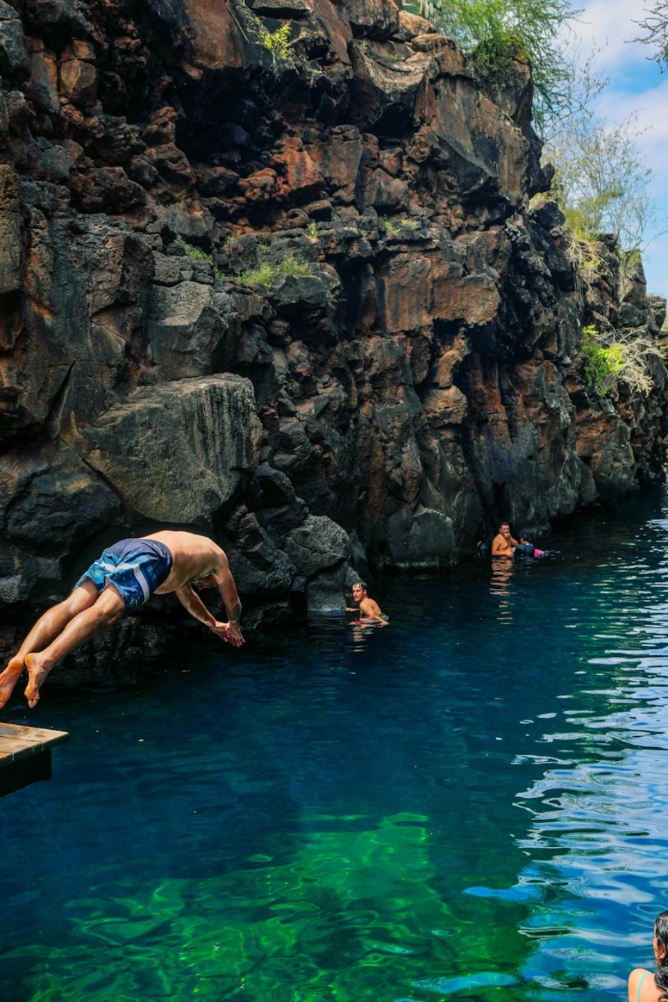 people in a pool